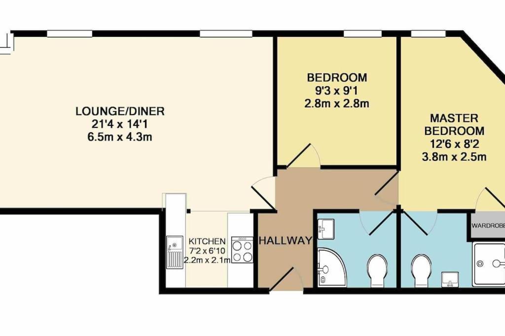 The Pad By The Beach Penthouse Apartment With Sunset And City Views Bournemouth Luaran gambar